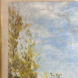 Painting, landscape, gouache by Jeanne Philippar-Quinet