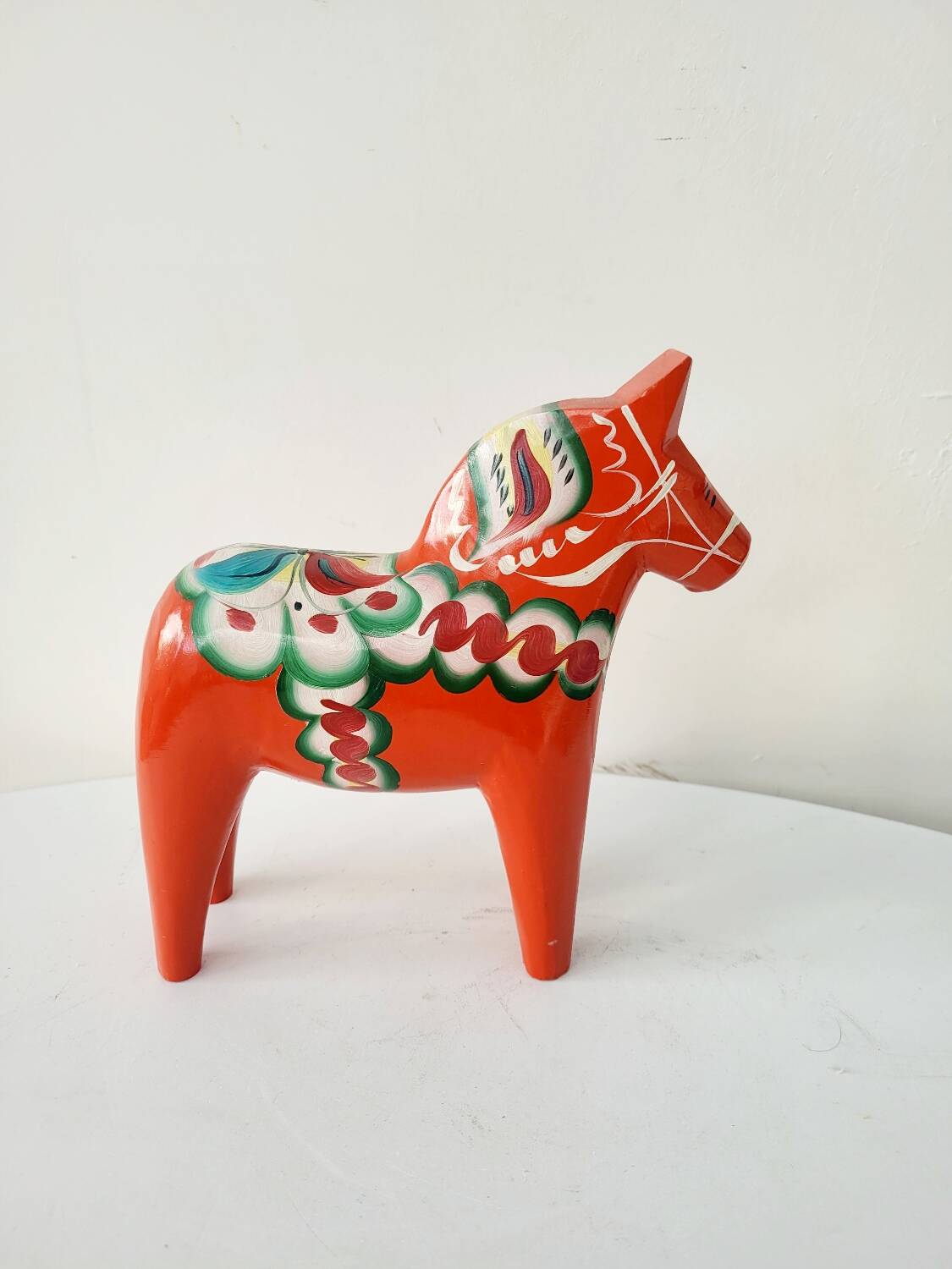 Vintage Dala horse by Nils Olsson in Swedish wood