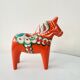 Vintage Dala horse by Nils Olsson in Swedish wood