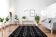 Tapis marocain moderne noir