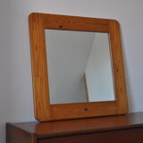 Miroir en bois années 70 pin