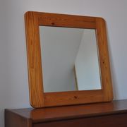 Miroir en bois années 70 pin