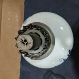 set of three old kerosene lamps