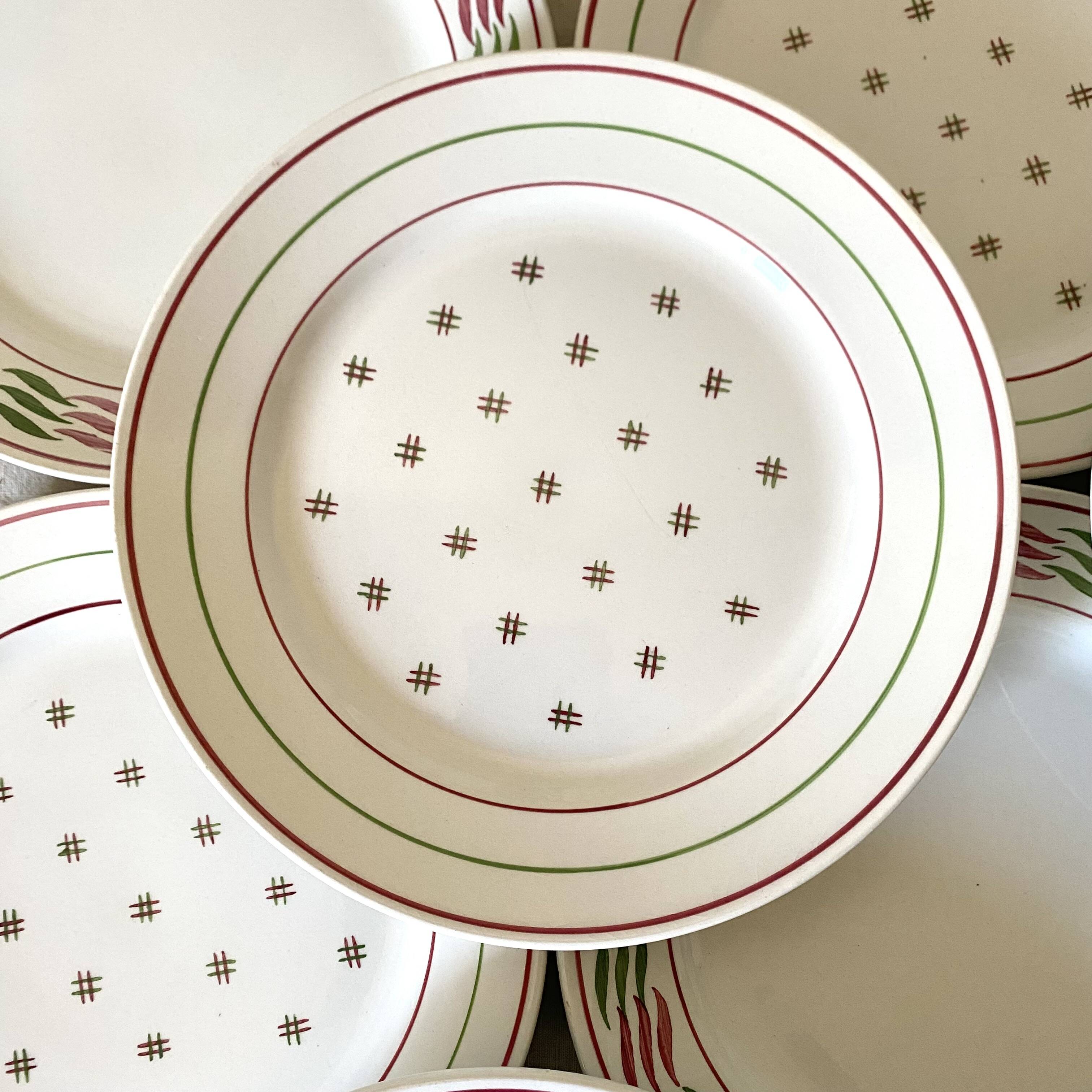 Luneville Yveline and Mery plates x16