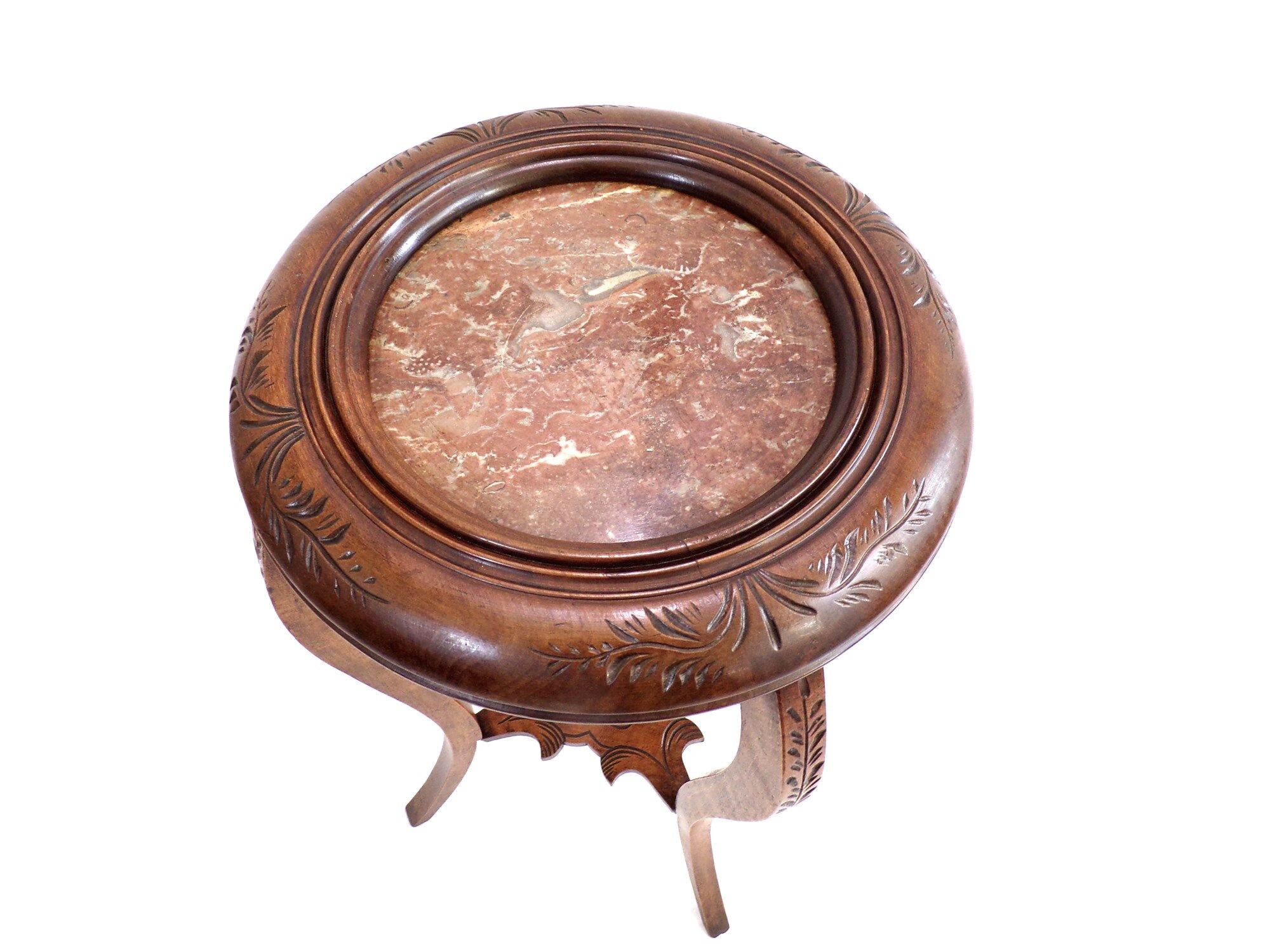 Side table with marble