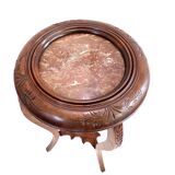 Side table with marble