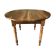 Table ronde périgourdine en noyer massif