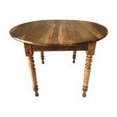 Table ronde périgourdine en noyer massif