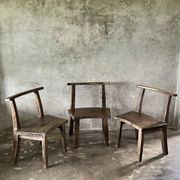 Large old teak chair or armchair H84 L60