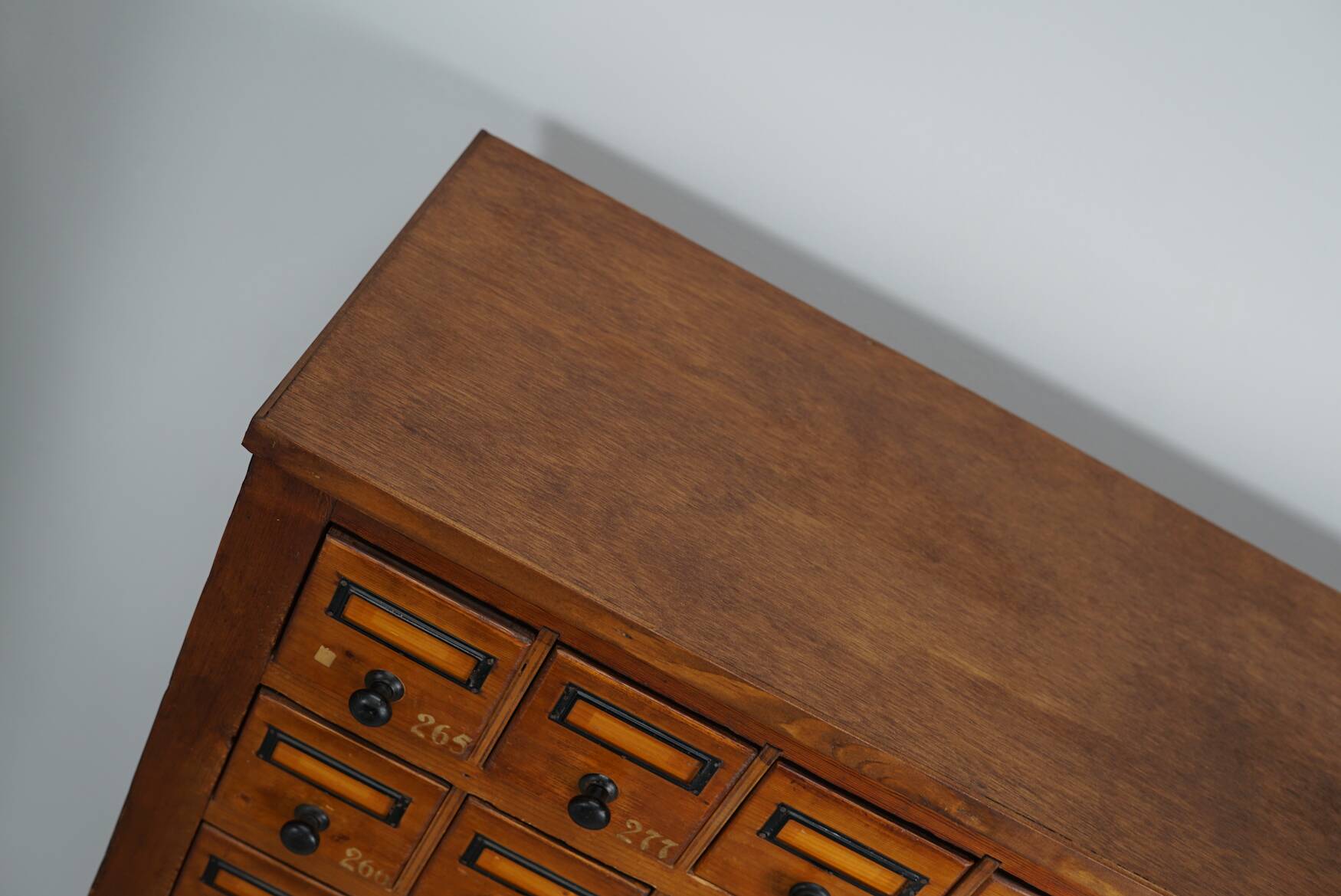 Dutch Industrial Pine Apothecary / Workshop Cabinet, circa 1930s