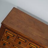 Dutch Industrial Pine Apothecary / Workshop Cabinet, circa 1930s