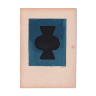 Original painting on paper 21x30cm • M584 • Signed Eawy