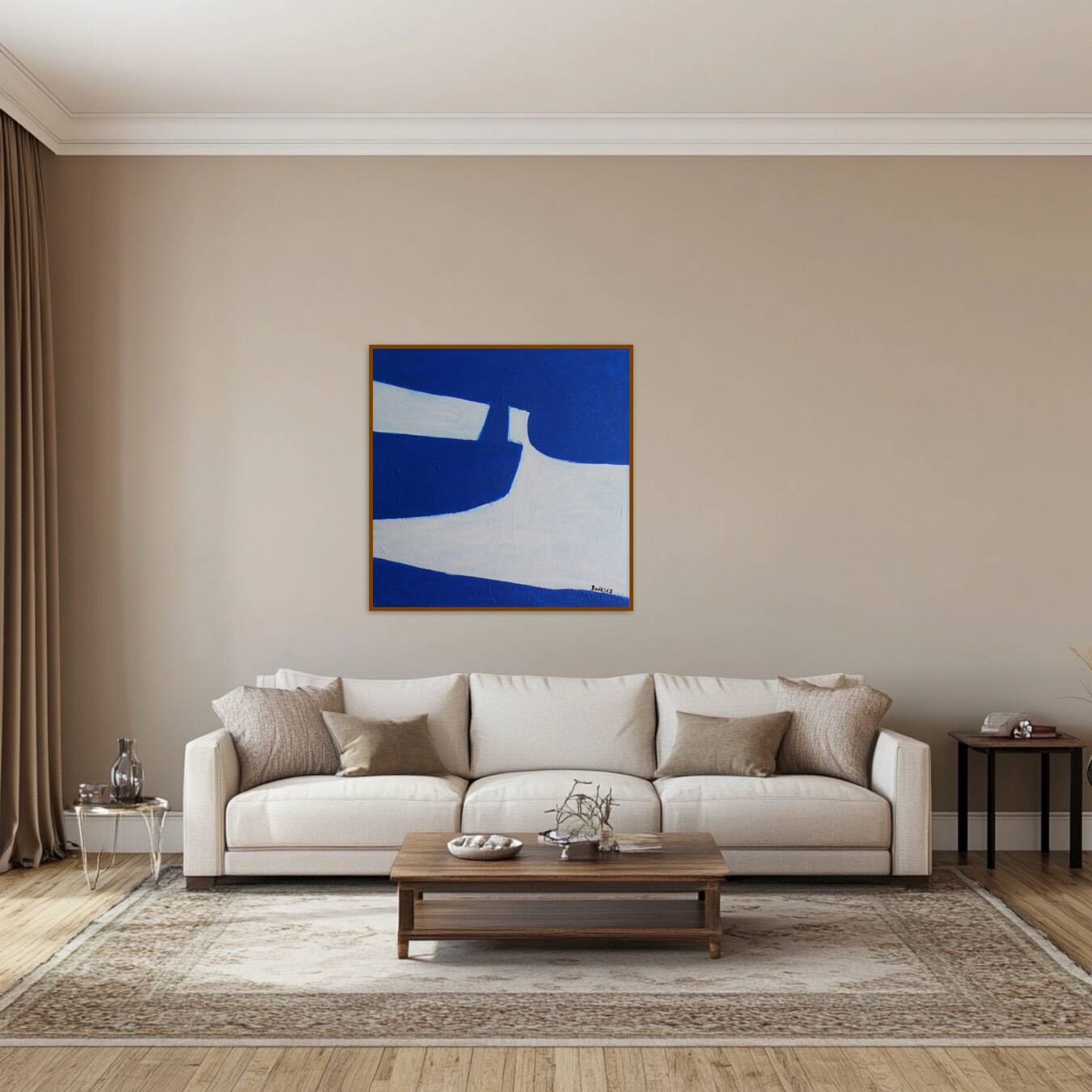 Contemporary art on canvas 80x80cm