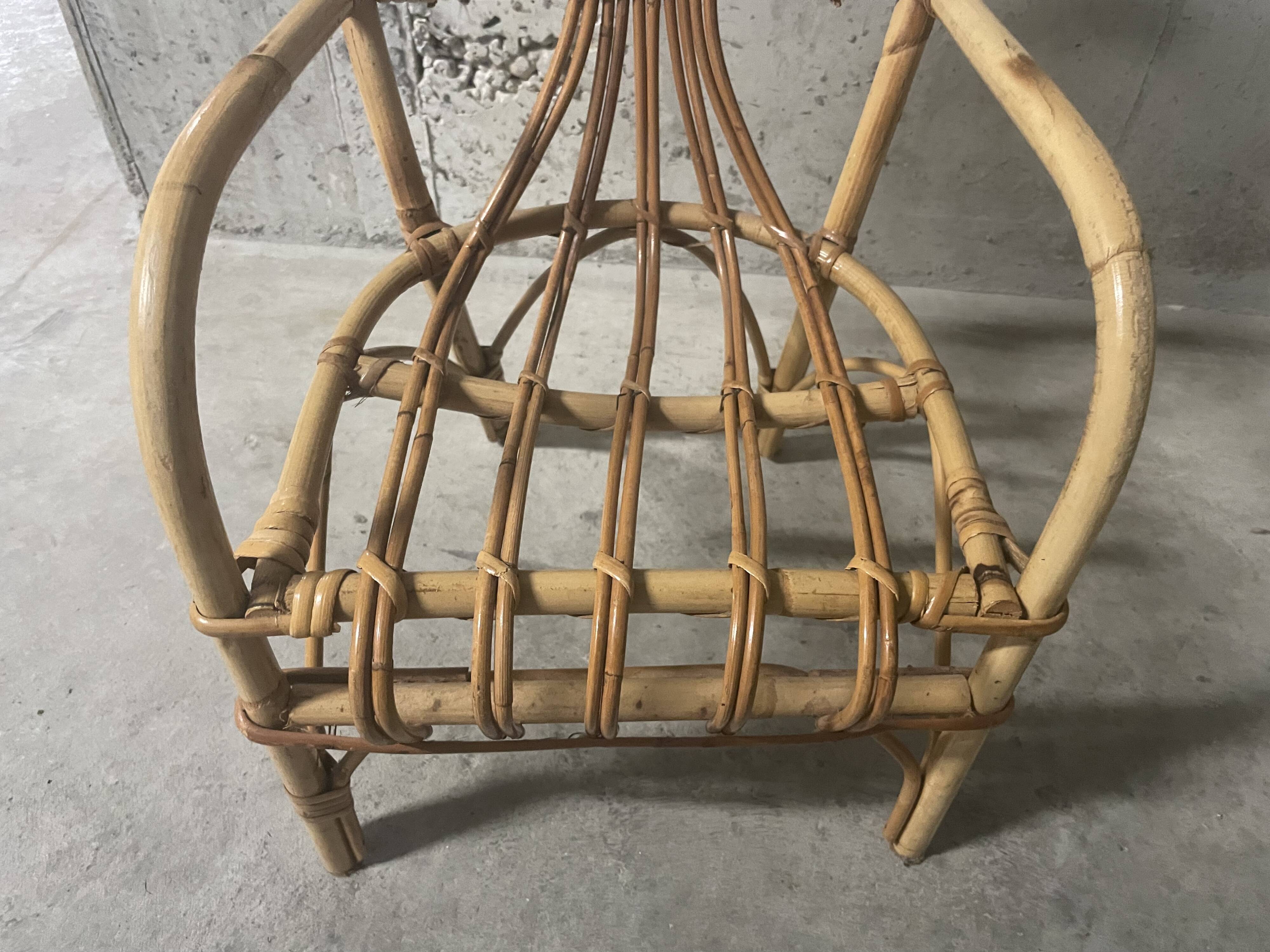 Child's rattan armchair