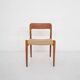 Niels Otto Møller “Model 75” papercord dining chair, Denmark, 1950's