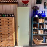 Old original green patina cabinet