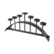 Candle holder for 7 candles