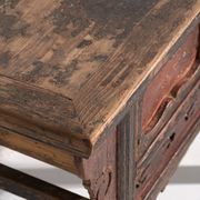 Ancienne console en pin à patine multicouche – Chine, vers 1930