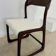Set of 2 Baumann sled chairs in wood and terry fabric, 60s design