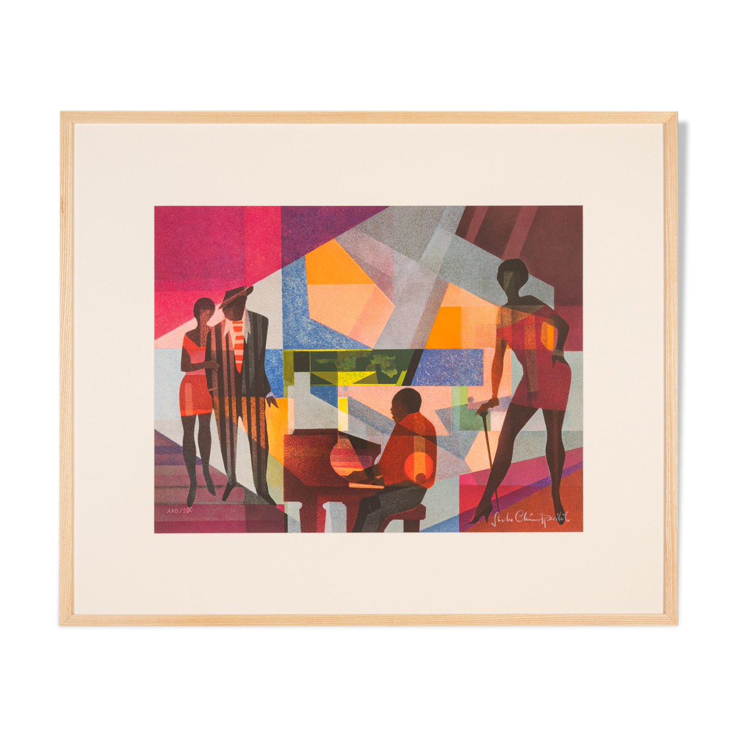 Club Night, Screen Printing on thick Paper, 97 x 81 cm