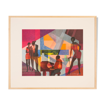Club Night, Screen Printing on thick Paper, 97 x 81 cm