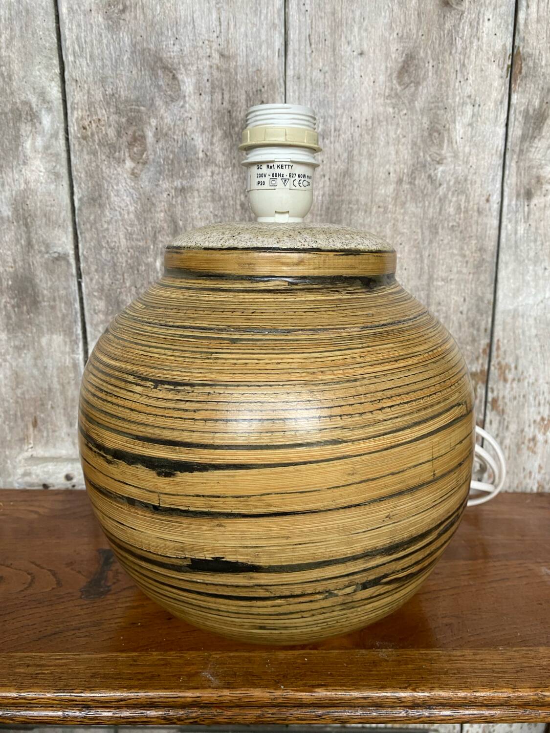 Old lamp base reference kelly vintage ceramic