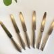 6 Art Deco Dessert Knives