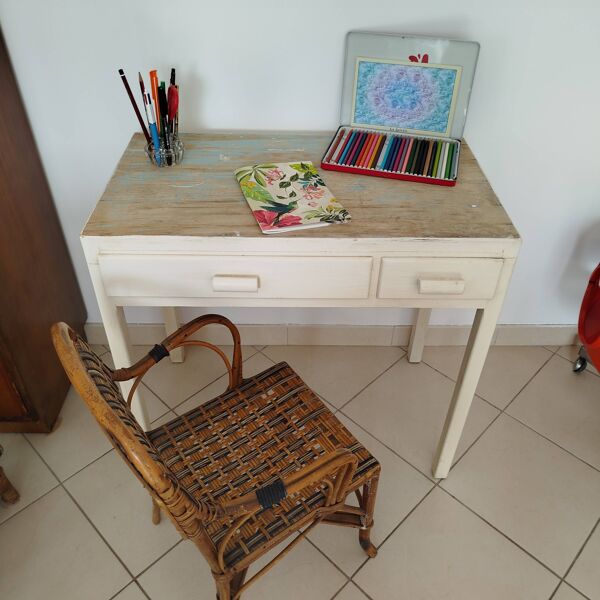 Bureau d'enfant / console années 50