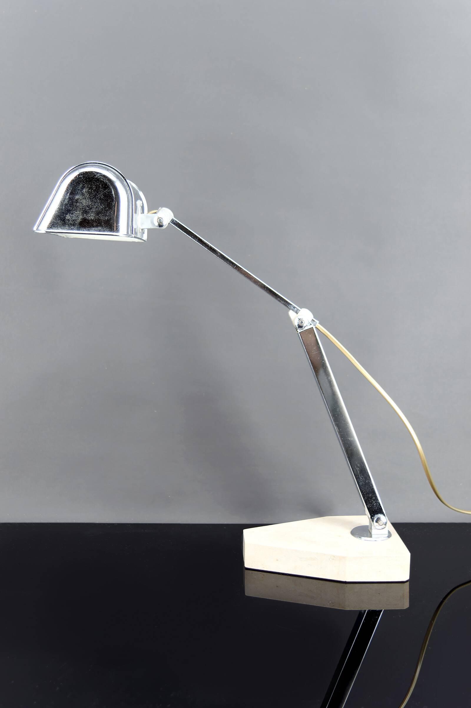 Important Art Deco Modernist Table Lamp, France, c. 1930
