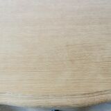 Curved chest of drawers raw oak 3 drawers