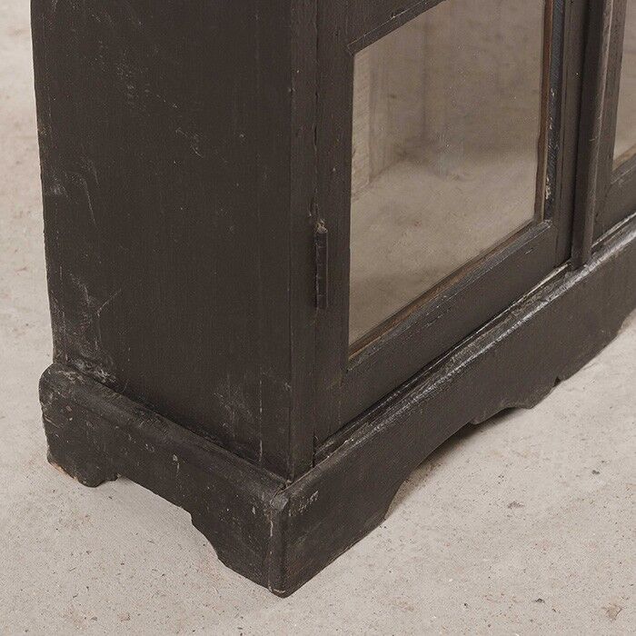 Black window cabinet