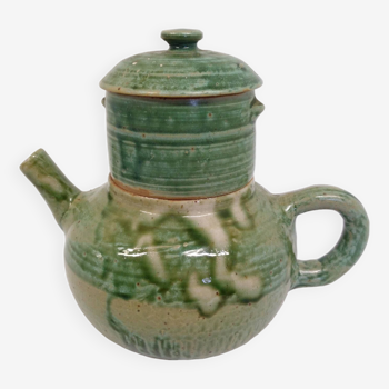 Stoneware teapot signed Pierre Lion