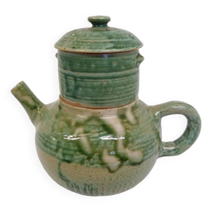 Théière en grès signé