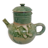 Stoneware teapot signed Pierre Lion