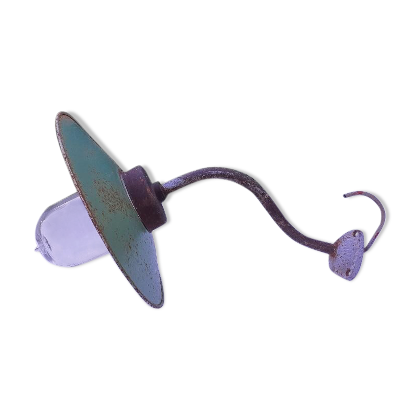 Swan collar lamp for outdoors