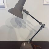 Vintage gray and black bakelite desk lamp
