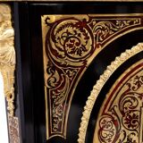 Commode boulle ancienne du milieu du 19ème siècle, France.