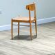 Set Of Eight Oak A.M Møbler Model 501 Papercord Dining Chairs