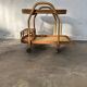 Rattan dessert table with removable tray
