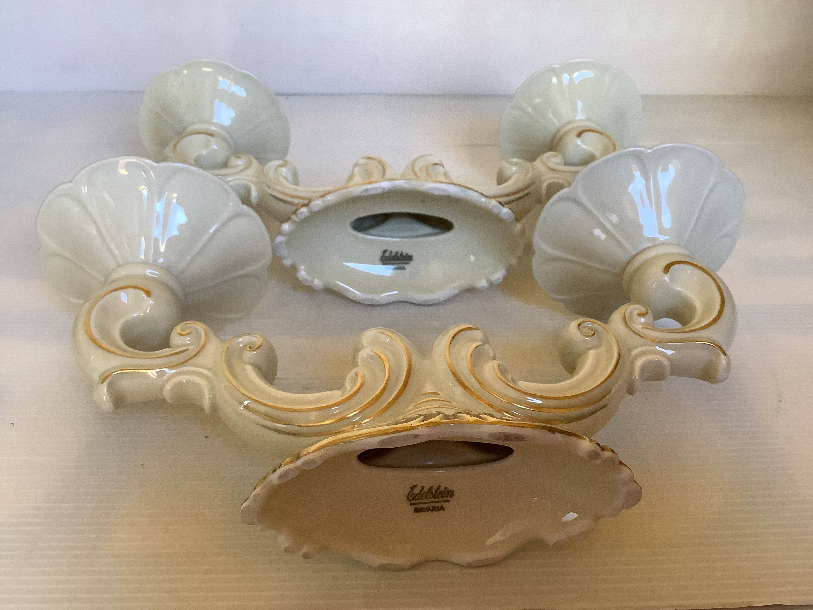 Pair of double candlesticks Bavaria Edelstein