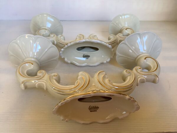 Paire de bougeoirs double bavaria edelstein