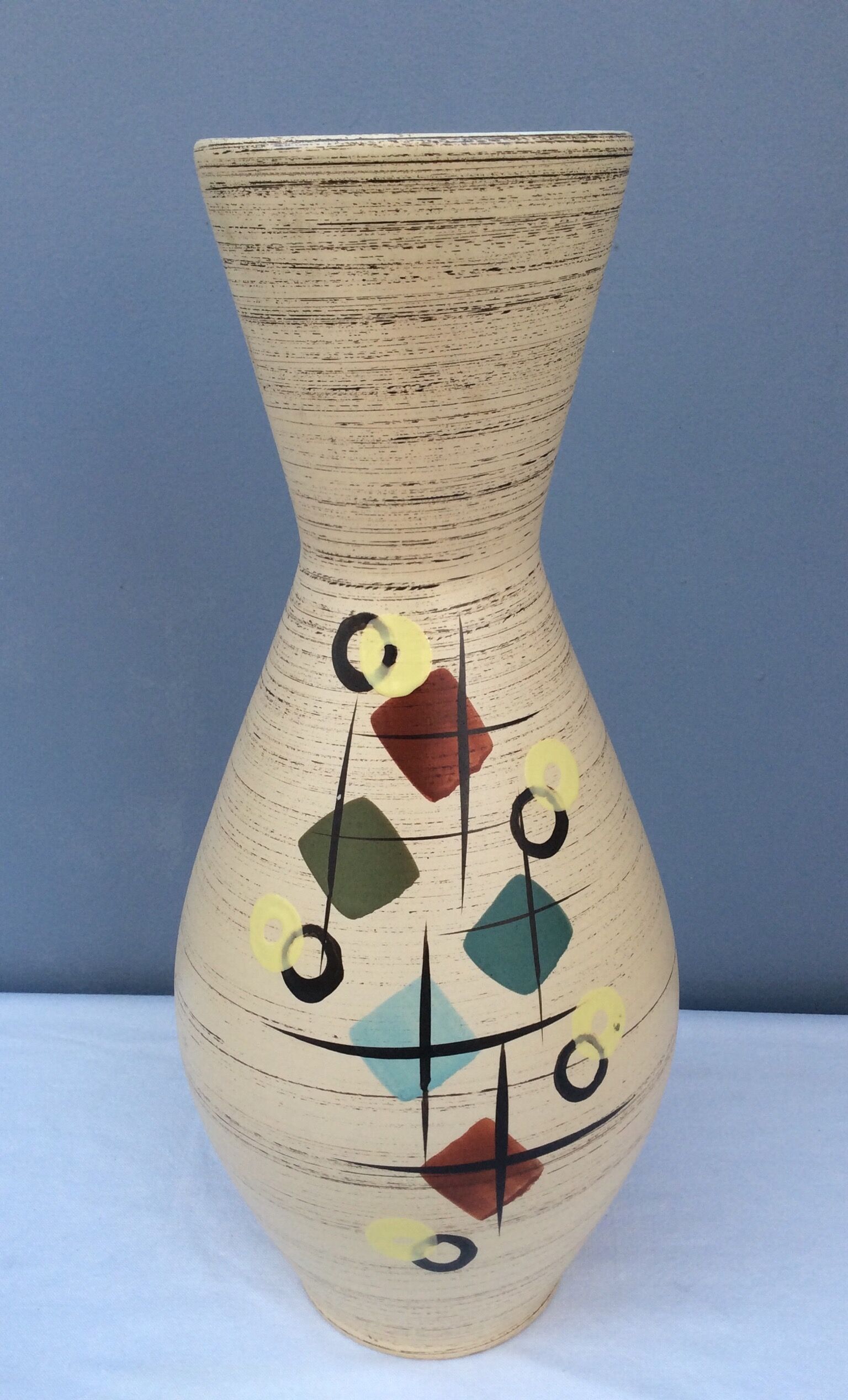 Vase en céramique West Germany 40cm.