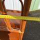 Vintage rattan, wood and cane shelf bookcase