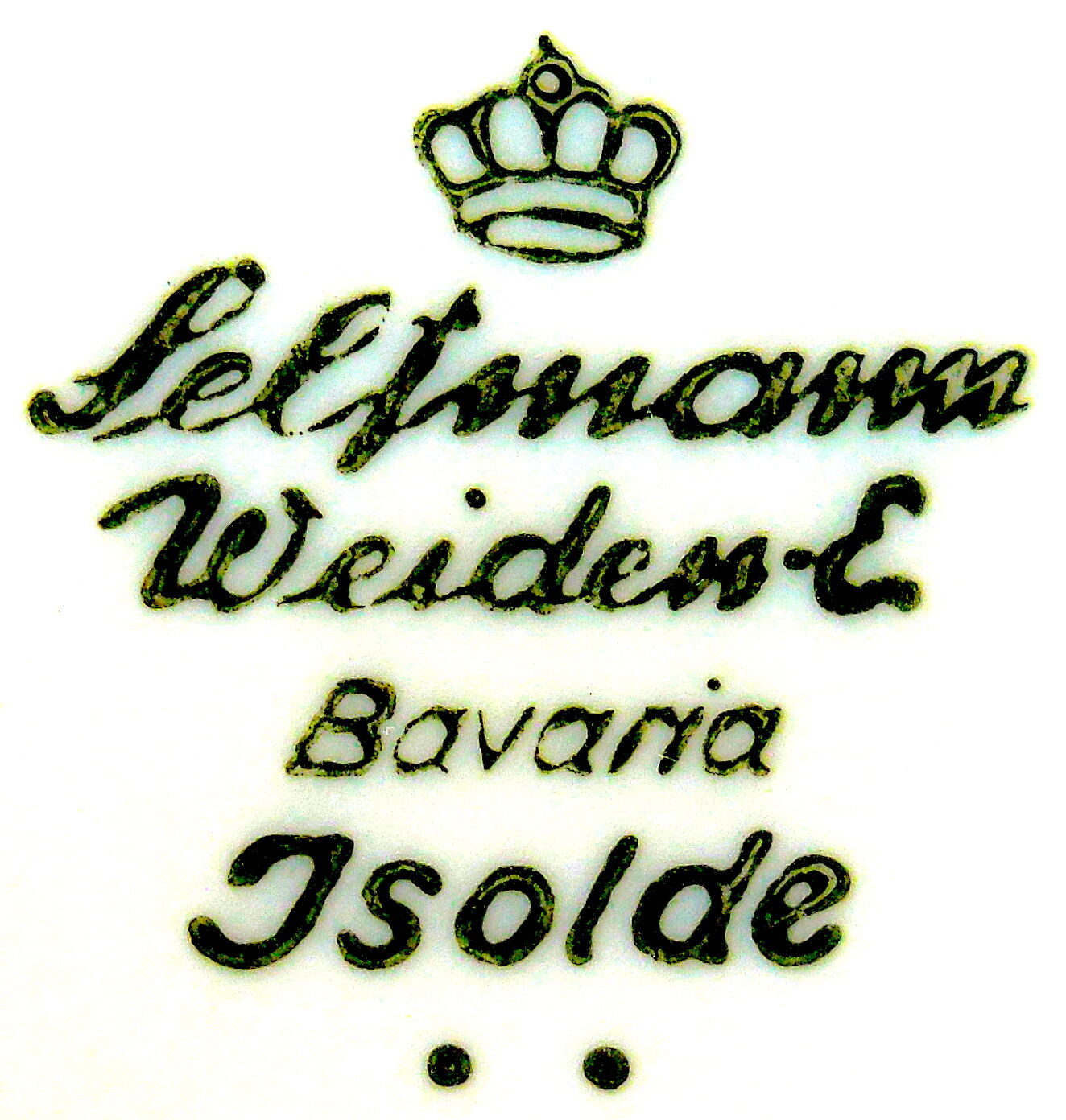 Seltmann-Weiden white and gold porcelain soup kitchen (Bavaria)