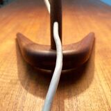 Mid-century Dornstab table lamp in teak by A. Pöll for Kalmar