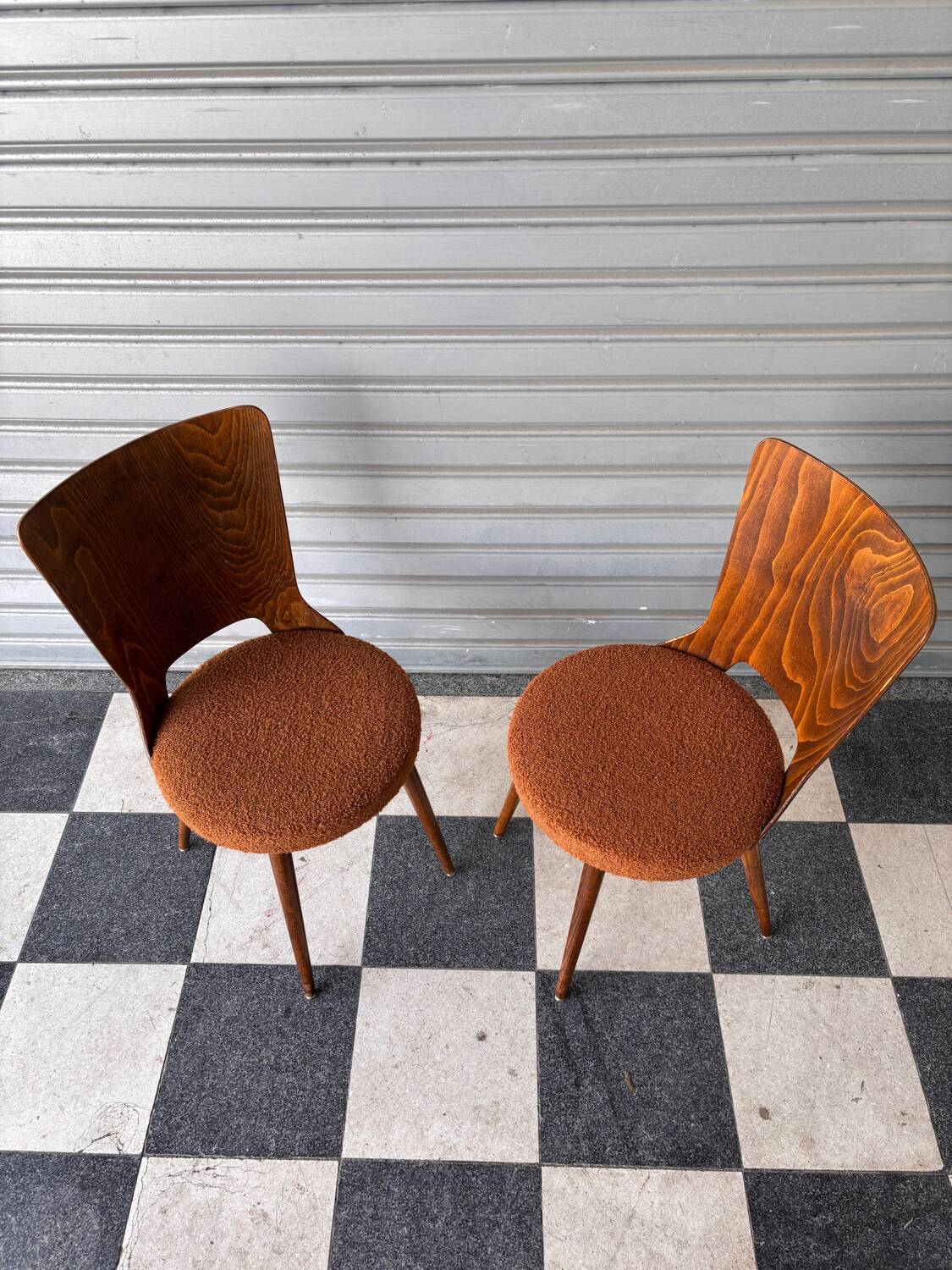 Set of 8 Baumann bistro chairs