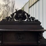 Monumental hunting buffet in carved oak