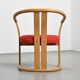 Pair of beech armchairs by Isamu Kenmochi, Japan circa 1965