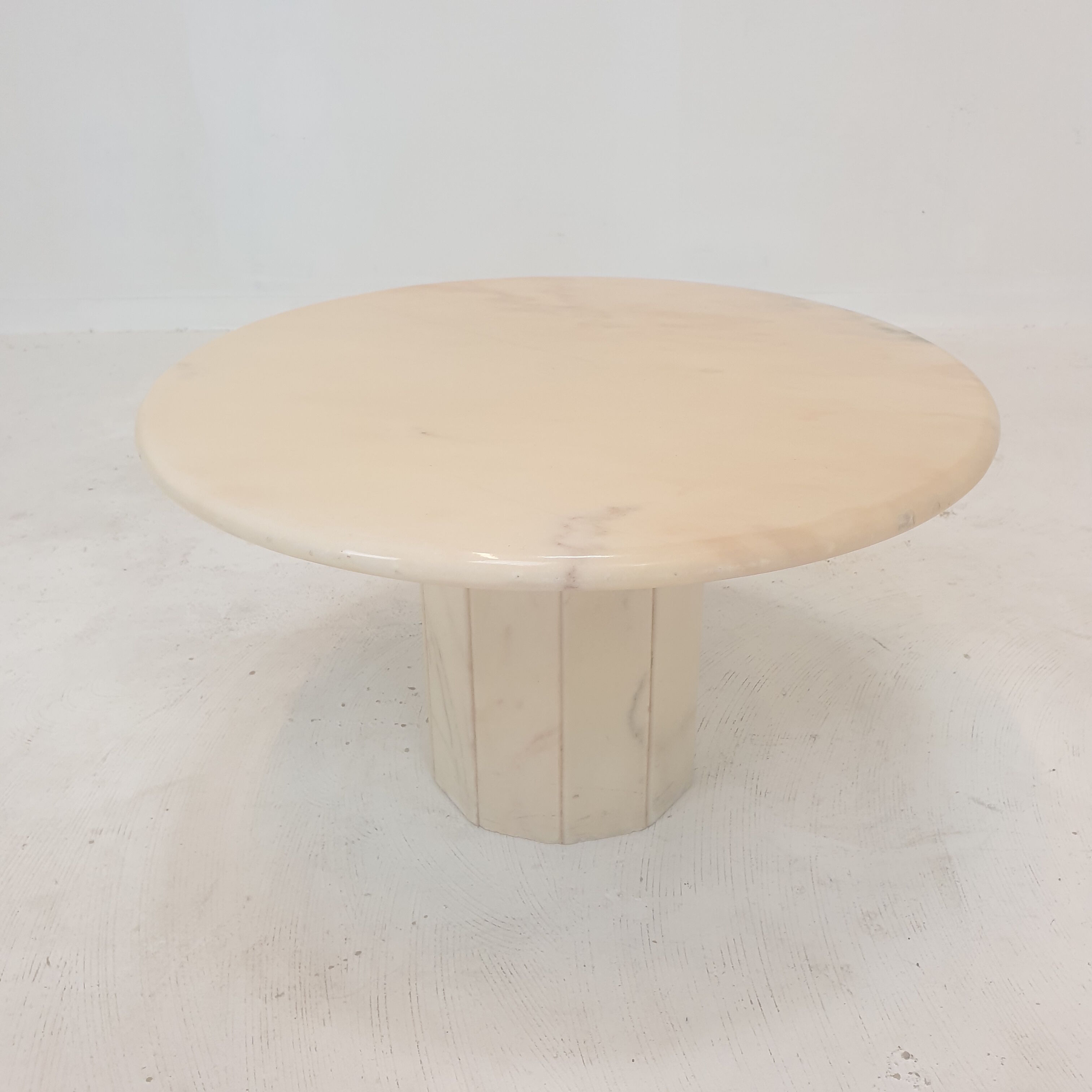 Set of 3 Italian Marble Side Tables, 1970s