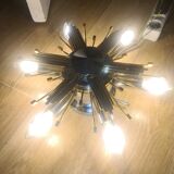 Ceiling lamp, wall lamp, chandelier sun, star, Italy vintage 1960